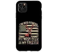 Hunting Fitness Deer in My Freezer Camo USA Flag Buck Coque pour iPhone 11 Pro Max