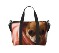 Hunting Flying Wild Duck Sac de voyage 3 imprimés, léger, résistant à l'eau, sac de gym et de voyage pour hommes, femmes et adolescents, Chihuahua déprimé., Taille unique, Sac de voyage