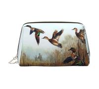 Hunting Flying Wild Trousse de toilette en cuir pour femme, doré, Taille unique, Trousse de toilette