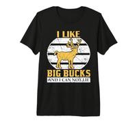 Hunting I Like Big Bucks and I Can Not Lie Hunter Life T-Shirt Haut de Gamme