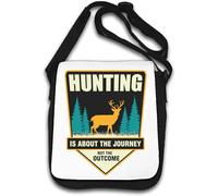Hunting Is About The Journey Not The Outcome Sac à bandoulière Blanc
