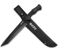 Hunting Knife With Sheath-Tanto Shaped Fixed Blade Knife Survival Knife With Frn Handle For Camping,Hunting,Hiking
