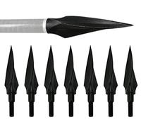 Huntingdoor Têtes de Flèches en Métal 12 pièces Têtes de Flèches de tir à l'arc Screw-in Tip pour Jeux de Chasse et tir du tir Sportif (150 Grain)