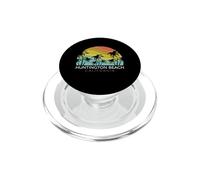 Huntington Beach California Surf Vintage SoCal Orange 714 PopSockets PopGrip pour MagSafe