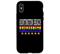 Huntington Beach Pride Drapeau Arc-en-Ciel Gay Lesbienne Queer LGBT Coque pour iPhone X/XS