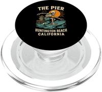 Huntington Beach The Pier Cool Mens Beach Life PopSockets PopGrip pour MagSafe
