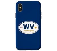 Huntington West Virginia WV Style de Voyage Huntingtonian Ovale Coque pour iPhone X/XS