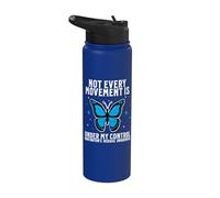 Huntington's Disease Awareness Gifts Huntington Warrior Stainless Steel Insulated Water Bottle