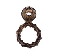 HUNTVE Anneau en Silicone Double Super Extensible, Anneau de Sport pour Hommes, Plus Dur et Plus Fort (Couleur : Marron Transparent)