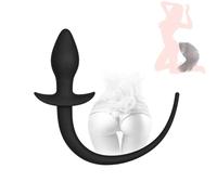 HUNTVE Bouchon de Hanche en Silicone Noir, Masseur de Queue de Chien, Accessoire de Sport pour Les Hanches, p`lug