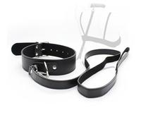 HUNTVE Bracelet en cuir noir réglable collier pour chien