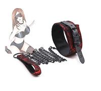 HUNTVE Collier en cuir gothique foncé Doublure souple Convient aux femmes