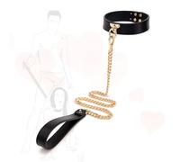 HUNTVE Collier réglable en cuir PU, chaîne en collier ras du cou en cuir pour femme Accessoire