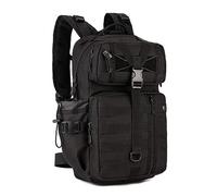 HUNTVP 30L Sac a Dos Militaire Voyage Homme Tactique Sacs de College Molle Sac de Chasse Sac de Noir Sac à Dos de Cours Sac à Dos pour Randonnée Sport Voyage Cyclisme Escalade (30l-noir)