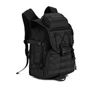 HUNTVP 40L Sac à Dos Tactique de Grande Capacité Molle Militaire Imperméable en Nylon Homme Femme pour Randonnée Sport Chasse Camping Trekking Cyclisme Escalade Noir