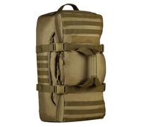 HUNTVP 60L Sac à Dos de Grande Capacité pour Homme Sac de Bagage Sac de Multifonction Tactique Militaire Molle Sac en Nylon pour Voyage Escalade Chasse Camping Randonnée Cyclisme Marron