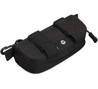HUNTVP Lunettes de Vue Tactiques Étui Rigide Lunettes de Soleil Molle Zipper Sac de Transport en Nylon avec Clip,Noir