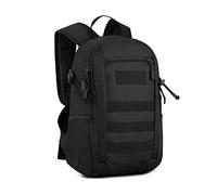 HUNTVP Mini sac à dos militaire MOLLE 10 L/20 L Sac à dos tactique pour chasse, camping, trekking, Noir 10 l, 10L US, Sac à dos