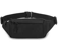 Huntvp Petit sac banane tactique militaire WR en nylon pour un usage quotidien, course à pied, voyage, randonnée, escalade, noir, Small, Ceinture porte-monnaie en nylon