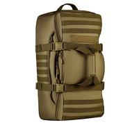 HUNTVP 60L Sac à Dos de Grande Capacité pour Homme Sac de Bagage Sac de Multifonction Tactique Militaire Molle Sac en Nylon pour Voyage Escalade Chasse Camping Randonnée Cyclisme Marron