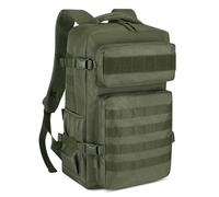 HUNTVP Sac a Dos Militaire, 30L Sacs à Dos de Randonnée Molle Tactique Sac D'assaut Armée pour Trekking, Voyage, Trekking, Camping, Escalade, En Plein Air (30L-Vert)