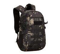 HUNTVP Sac à Dos Tactique,20L Petit Sac à Dos Scolaire Multifonction Militaire pour Chasse/Randonnée/Camping/Voyage/Cyclisme/Trekking/Scalade/en Plein air （Camo-20L）