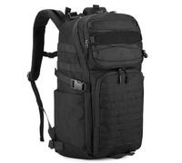HUNTVP Sac à Dos Tactique Militaire 25L/35L avec Système MOLLE, Imperméable Multi-Poches Backpack Grande Capacité pour Randonnée Camping Voyage