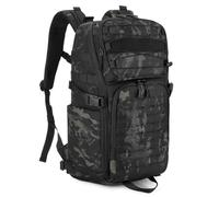 HUNTVP Sac à Dos Tactique Militaire 25L/35L avec Système MOLLE, Imperméable Multi-Poches Backpack Grande Capacité pour Randonnée Camping Voyage
