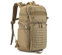 HUNTVP Sac à Dos Tactique Militaire 25L/35L avec Système MOLLE, Imperméable Multi-Poches Backpack Grande Capacité pour Randonnée Camping Voyage