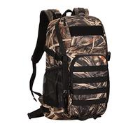 HUNTVP Sac à dos tactique militaire MOLLE Sac à dos de chasse Gear Assault Pack 25L WR, Camouflage roseau