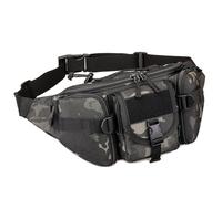 Huntvp Sac Banane Sac de Ceinture Tactique Militaire Multifonction Imperméable Homme Femme Pas Cher pour Voyage Randonnée Sport Camping Trekking Cyclisme Chasse (Camo-L)