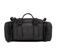 HUNTVP Sac Banane Tactique Militaire Molle Sac Bandoulière Sac d'Epaule Sac de Ceinture Sacoche Homme Multifonctionnel pour Voyage Chasse Randonnée Camping Cyclisme, Noir