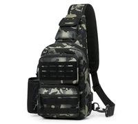 HUNTVP Sac Bandoulière Homme, Sacoche Bandouliere Sacs Tactique Bandouliere Sac à Poitrine Sacoche Banane Sacs à Dos Porté Travers pour Homme Femme Voyage Randonnée Camping Trekking (Camo)