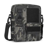 HUNTVP Sac Bandoulière Travail Sac Militaire Molle Tactique en Nylon Multifonctionnel Homme Femme pour Randonnée Voyage Cyclisme(Camo)