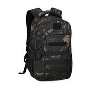 HUNTVP Sac Militaire 15L Petit Sac à Dos de Randonnée Tactique Sacs Molle Sac à Dos Cartable pour L'école Voyage Cyclisme Camping Trekking Outdoor Loisir (Camo-15L)