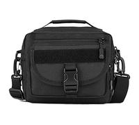 HUNTVP Sac tactique à Bandoulière Sac Bandoulière Sac Bandoulière Messenger Bag Sac à Main pour un usage Quotidien à L'extérieur Noir