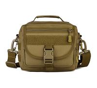 HUNTVP Sac tactique à Bandoulière Sac Bandoulière Sac Bandoulière Messenger Bag Sac à Main pour un usage Quotidien à L'extérieur (Marron)