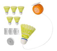 HUNYA Entraîneur de Rebond de Badminton, Entraîneur de Badminton D'auto-Apprentissage, Entraîneur de Rebond de Badminton Solo, Entraîneur de Badminton Portable (sans Raquettes)