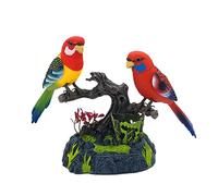 HUNYA Jouet Perroquet électronique - Perroquets de Simulation de Voix de contrôle à Piles électriques Mignons,Sparrow Bird répète ce Que Vous Dites, Jouet électrique à Induction pour Perroquet
