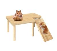 HUNYA Plateforme pour hamster, Échelle de hamster, Plates-Formes d'escalade en Bois pour Petit Animal de Compagnie, Jouets d'escalade