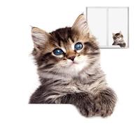 HUNYA Stickers muraux Chat, Autocollants de fenêtre Animaux | Autocollants visuels Double Face pour fenêtre en Forme de Chat | Affiches de Chat de la Saint-Valentin, Autocollant de Toilette en PVC,