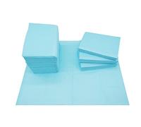 HuoHuo Lot de 50 bavoirs jetables pour dentisterie, coussins de table imperméables pour nail art, taille 33 x 45,7 cm, tampon de nettoyage d'encre, papier absorbant à 2 plis, personnel pour l'hygiène