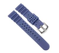 HUOJUA Bracelet de montre en caoutchouc 20, 22, 24 mm, imperméable et respirant, compatible avec chaque marque de montre, 20mm black, Agate