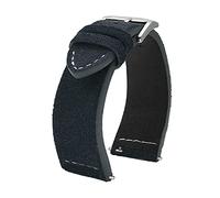 HUOJUA Bracelet de montre en daim 23 mm noir marron gris avec barre à dégagement rapide pour montre, 23MM_15, Agate