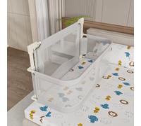 HUOLE 3 en 1 Berceau Cododo pour Bébé, Berceau bébé evolutif, lit de Voyage pour Enfants, Parc, pour bébés et Enfants de la Naissance jusqu'à 35 kg, Pliable Compact,120 * 50 * 105 cm (Gris)