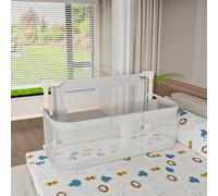 HUOLE 3 en 1 Lit Parapluie Berceau bébé,Fonction de Parc, Rapide Facile à Plier,Berceau et Grand Lit d'appoint-Evolutif en Aire de Jeux - Lit Cododo de Bébé -120 * 50 * 105 cm (Gris)