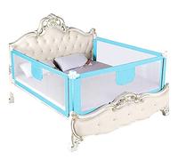 HUOLE Barrière de lit- Barrière de lit sûre et réglable en Hauteur - Protection antichute pour lit d'enfant & lit de Parent-Barrière de Lit Bébé/Enfant-1,5 m-Bleu