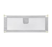 HUOLE Barrière de lit Bébé, Anti-Chute Barriere de Securite Enfant Lit Hauteurs Réglables Rail de Lit de Sécurité avec Protection pour Tout-Petits, bébés et Enfants-1,5 m - Gris foncé