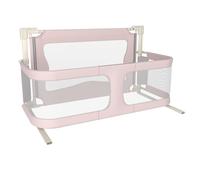 HUOLE Barrière de Lit Enfant Lit Cododo de Bébé avec Moustiquaire, fenêtre en Maille Respirante et Visible,pour Les Bébés de 1 à 36 Mois,Lit Parapluie 3-en-1,120 x 50 x 105 cm (Rose)