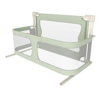 HUOLE Barrière de Lit Enfant Lit Cododo de Bébé avec Moustiquaire, fenêtre en Maille Respirante et Visible,pour Les Bébés de 1 à 36 Mois,Lit Parapluie 3-en-1,120 x 50 x 105 cm (Vert Menthe)